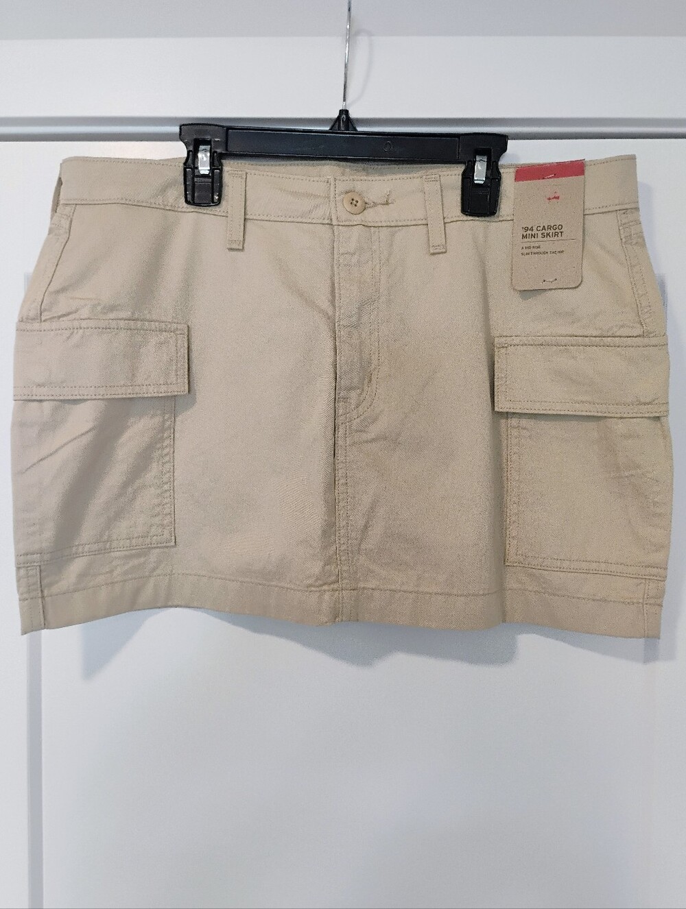NWT 31 12 Levi's '94 Cargo Mini Skirt Tan NEW